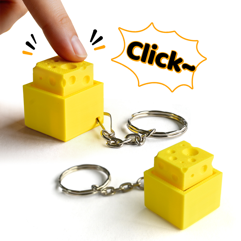 3D Printing Idea - Llavero Antiestrés con Teclado Miniatura Impreso