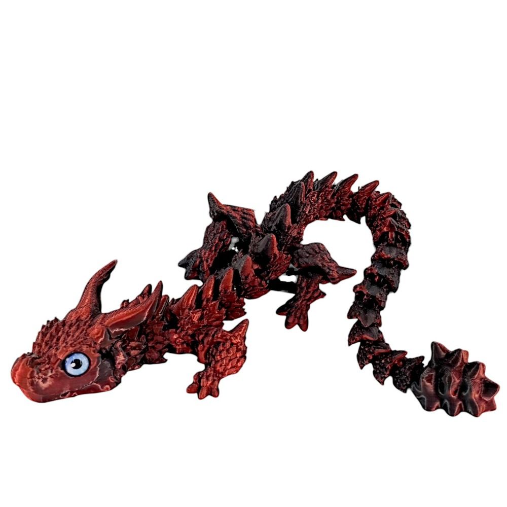 3D Printing Dragon - Dragón Impreso en 3D con Ojos