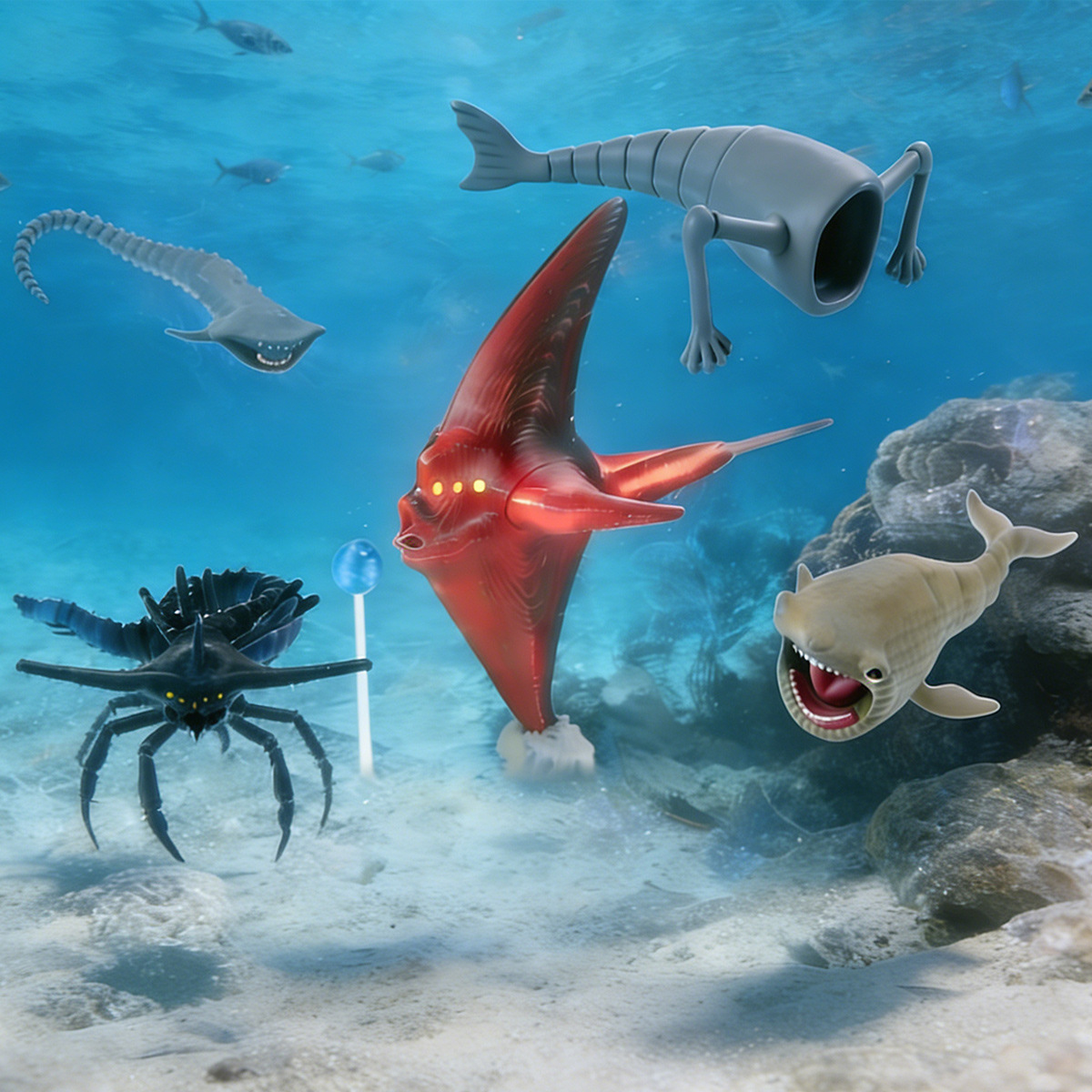 3D Printing Diagram - Figura de Sea Eater Blup Impresa