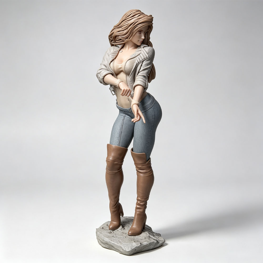 3D Printing Ultem - Personaje femenino realista y a la