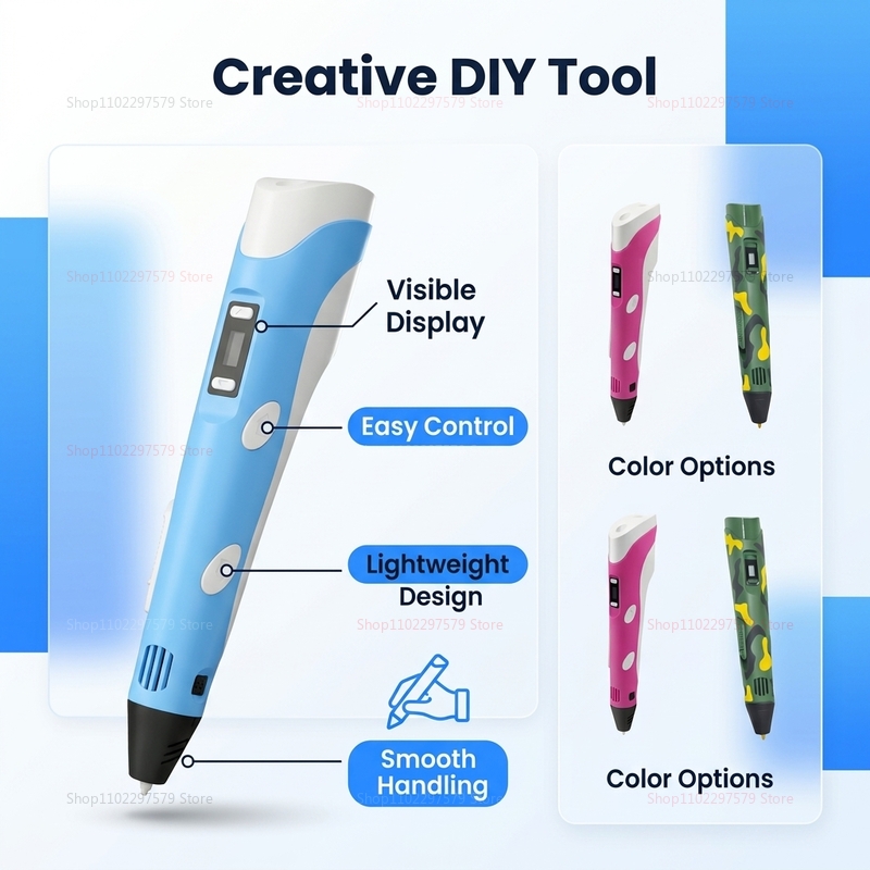 Bolígrafo de Impresión 3D con  - 3D Printing Pen For Adults reseña y precio