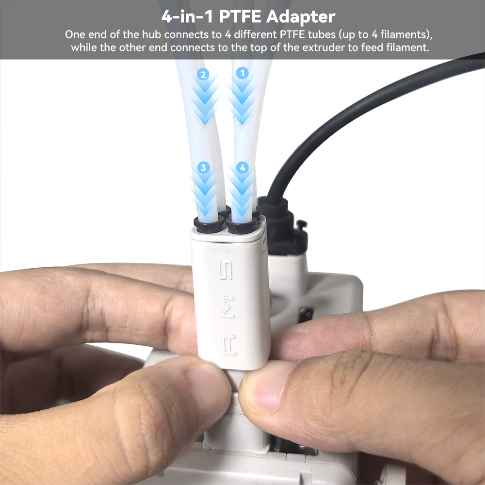 Adaptador PTFE 4 en 1 mejorado - 3D Printing Fff reseña y precio