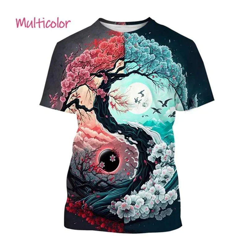 Camiseta con Patrón de Tai Chi - 3D Printing Diagram reseña y precio