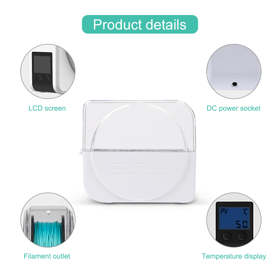 Secador de filamentos SUNLU S1 - 3D Printing Fff reseña y precio